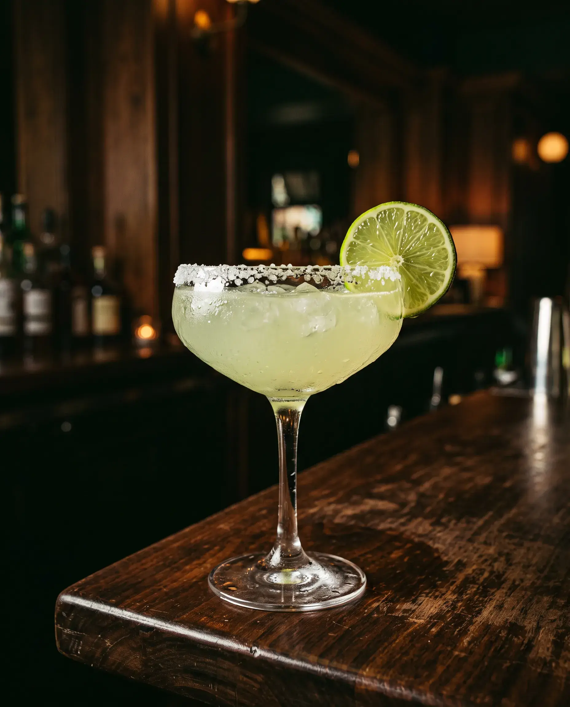 A margarita built with Arté Margarita Mixer