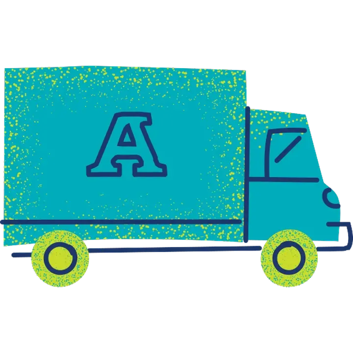 Illustration of the Arté refrigerated delivery truck